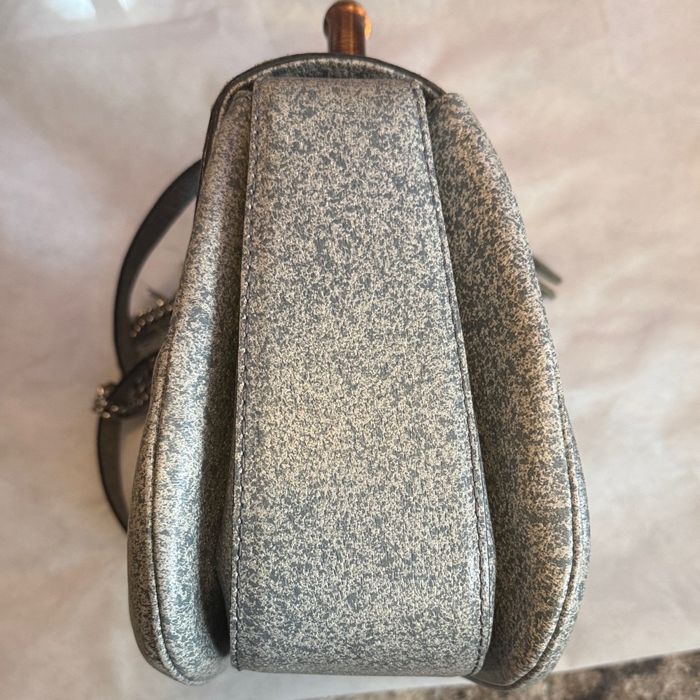 Gucci Gray Handbag with Bamboo Handle - Picture 6 of 10